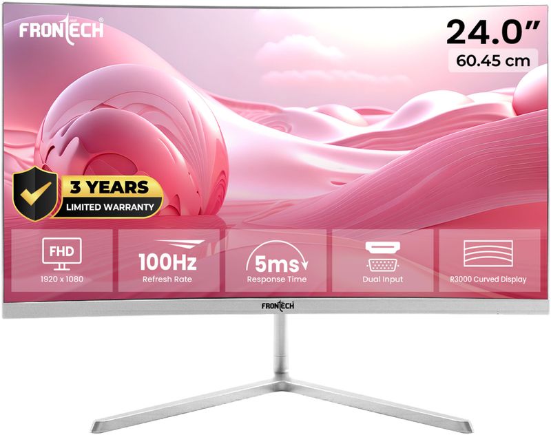 Frontech Ultima 24 inch Dual HDMI & VGA Monitor - Image 2