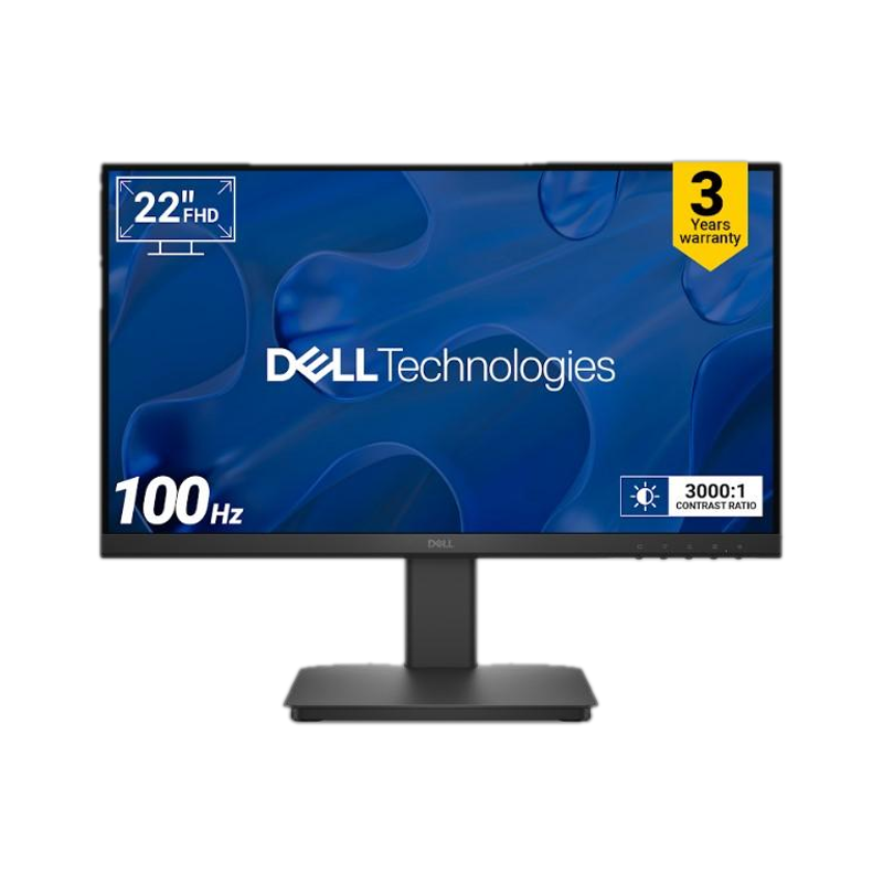 DELL SE-Series 55.88 cm (22 inch) Full HD LED Backlit VA Panel with Contrast 3000:1, Tilt Adjustment, 1x HDMI, 1xVGA, 3 Years Warranty, TUV Rheinland 