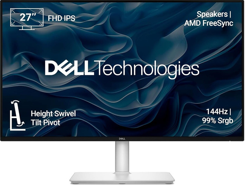 dell s series 68 58 cm 27 inch full hd led backlit ips panel 2xhdmi built in 6w dual speakers tv rheinland 4 star eye comfort flicker free monitor s2725hsm