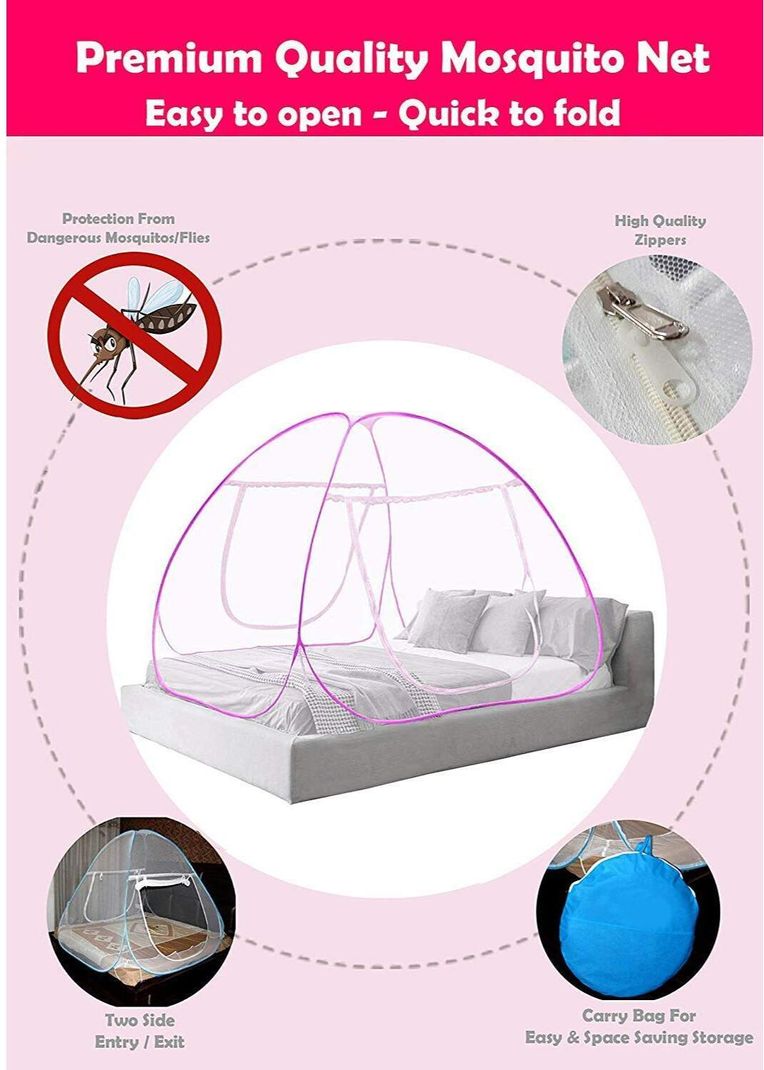 SIFRA Blue_MS_104 Polyester Mosquito Net - Image 3