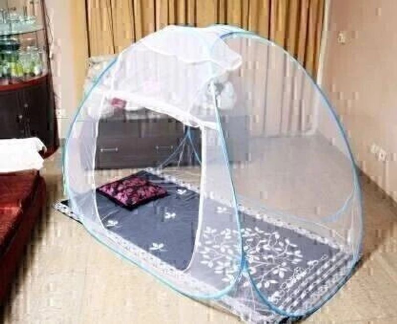 Maharani Single Bed Mosquito Net (Blue) - Image 6