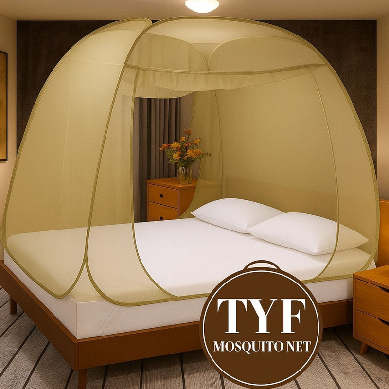 tyf double king size bed 6 x 6 ft cotton adults mosquito net