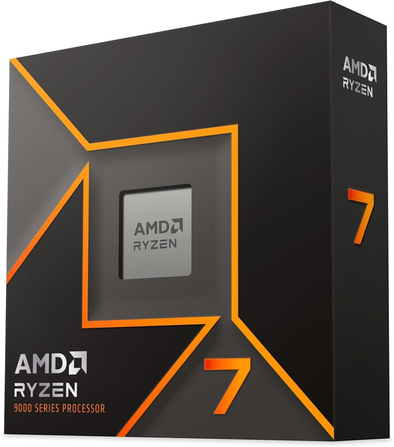 AMD Ryzen 7 9700x 3.8 GHz AM5 Socket 8 Cores Desktop, Server, Workstation Processor Grey