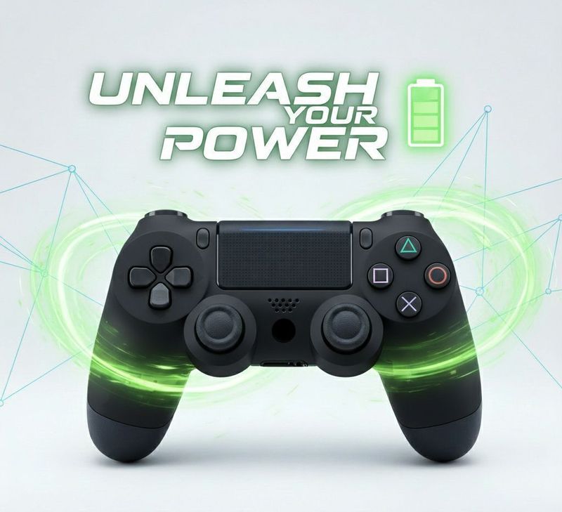 Elite Gaming Hub Playstation Dualshock4 Wireless Gamepad | High Performance |Dual Motor Bluetooth Motion Controller (Black Edition, For PS4, PC, Mobile) - Image 3