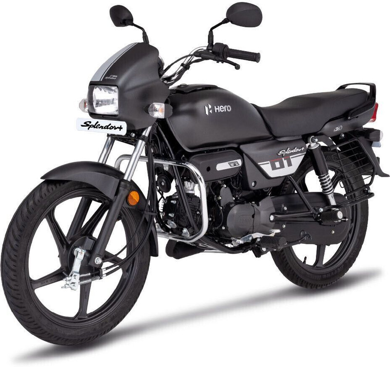 Hero Splendor+ i3S Booking for Ex-Showroom Price (BLACK SPORTS RED)