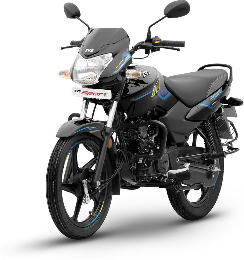 TVS Sport (ES+) Booking for Ex-Showroom Price Black Neon