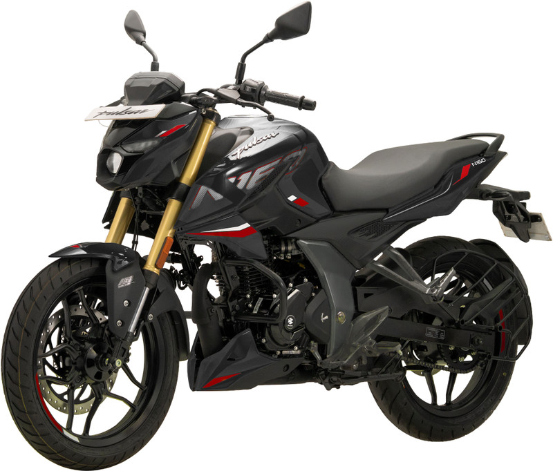 BAJAJ Pulsar N 160 Twin Disc Single Channel ABS Single Seat with USD Booking for Ex-Showroom Price (Brooklyn Charcoal Black)