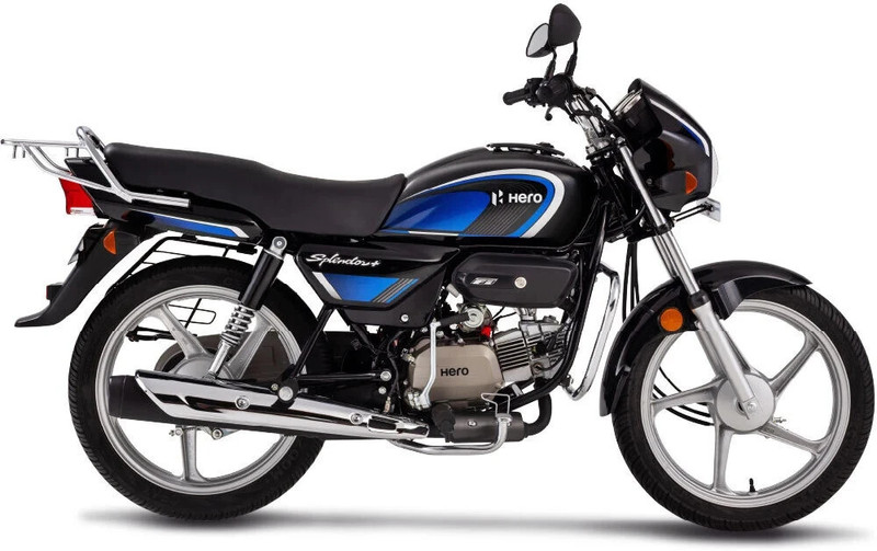Hero Splendor+ Non i3S Booking for Ex-Showroom Price (BLACK BLUE)