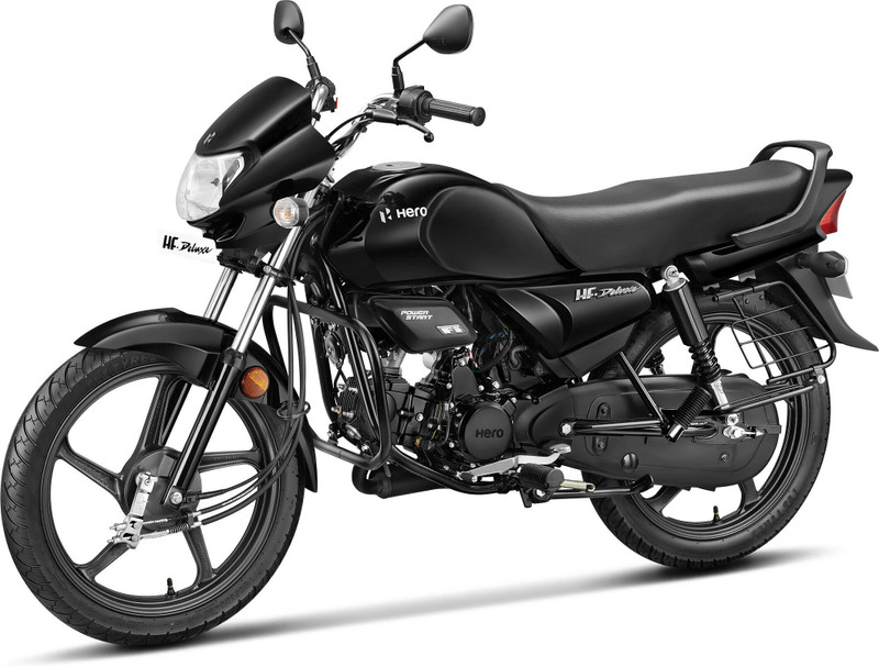 Hero HF Deluxe non-i3S Self Booking for Ex-Showroom Price Black & Acsent
