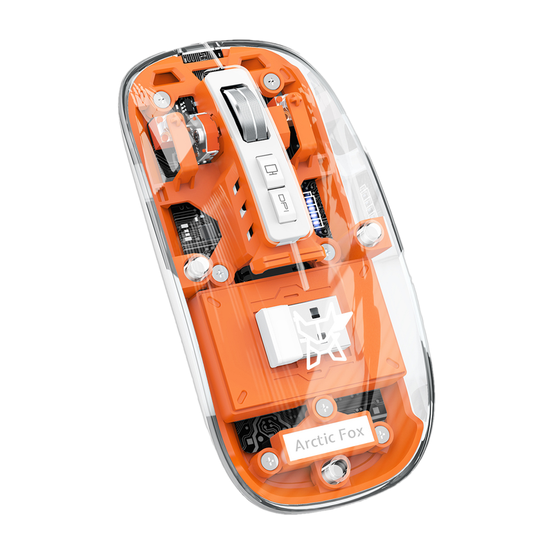 Arctic Fox Pureview Transparent Ambidextrous Optical  Gaming Mouse