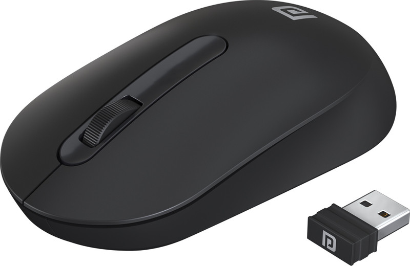 portronics toad 13 ambidextrous optical mouse runs single aa battery 30 lakhs click life upto 1200 dpi por 1381