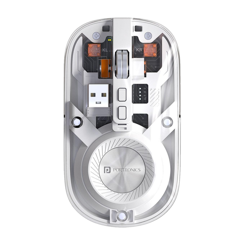 price history - Portronics Toad 8 Ambidextrous Optical Mouse Transparent, Recharg...more