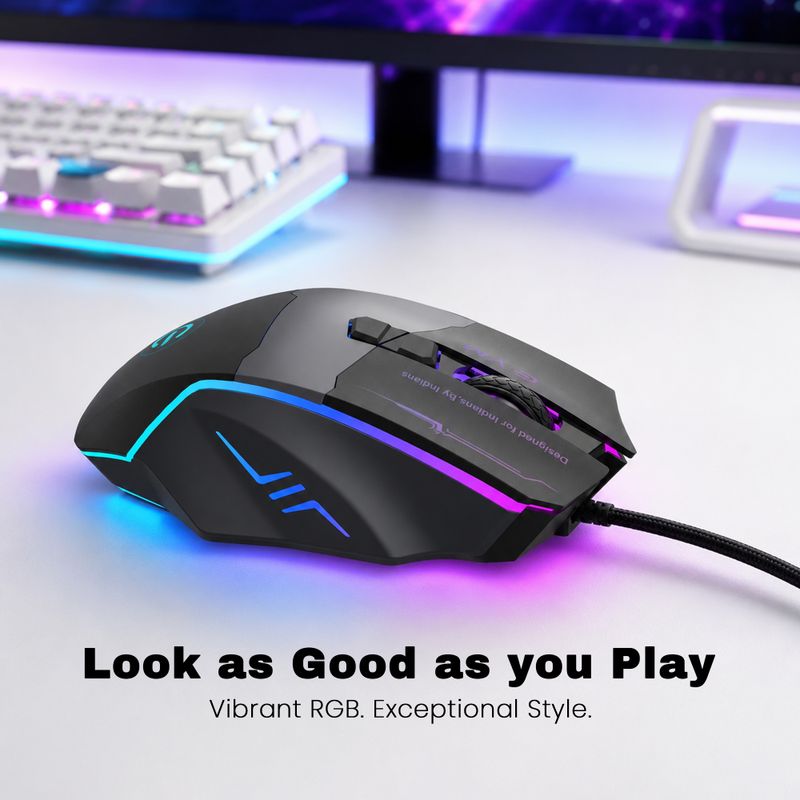EVM M06087 Wired Ambidextrous Optical Gaming Mouse - Image 4