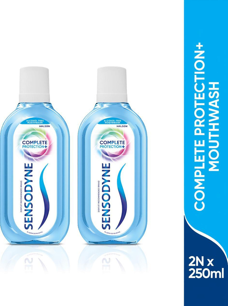 SENSODYNE Complete Protection+ Mouthwash, Alcohol free, - COOL MINT (500 ml)
