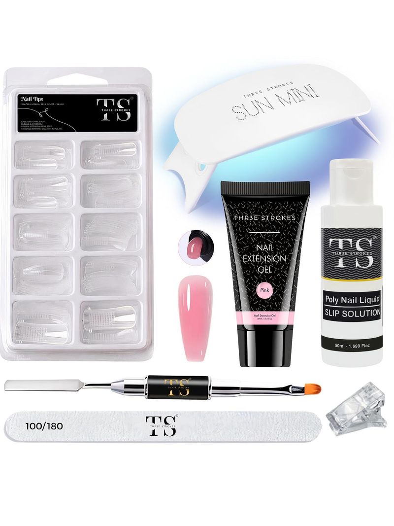 THR3E STROKES Poly Nail Gel Extension Kit - Image 2