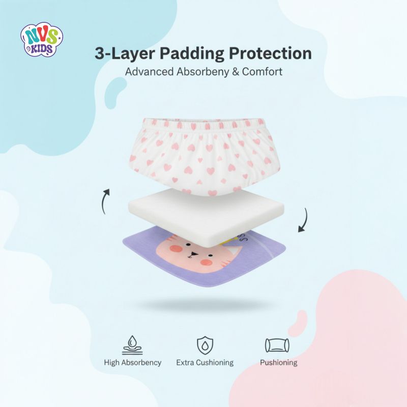 Nvskids Baby Padded Training Pants (Pack of 4) - Image 4