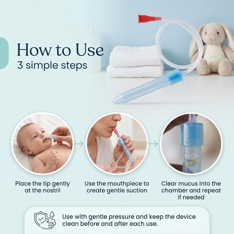 AXU TRADERS Manual Nasal Aspirator for Babies (Multicolor) - Image 4