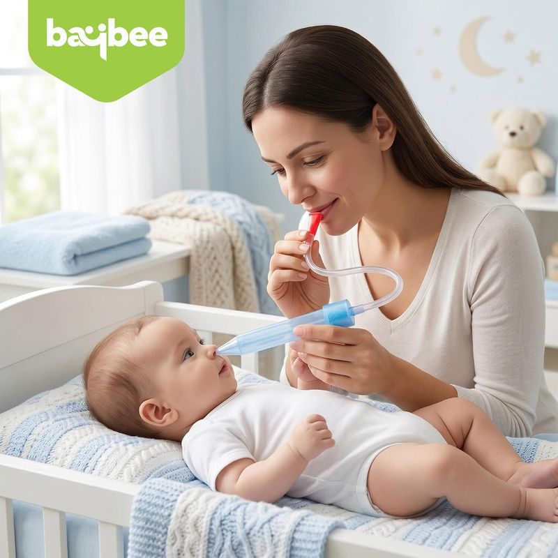 AXU TRADERS Manual Nasal Aspirator for Babies (Multicolor) - Image 3