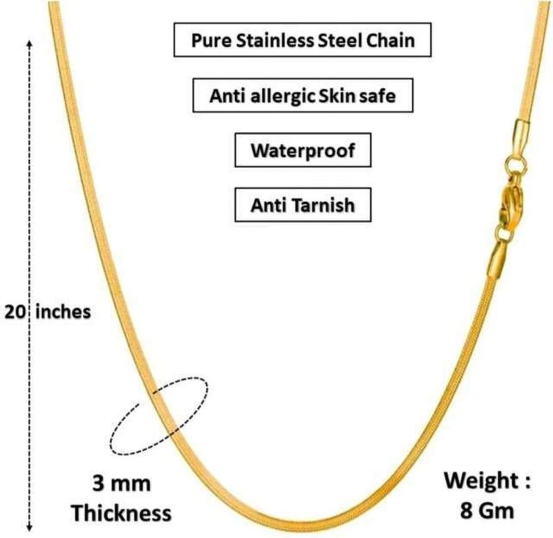 EIT Collection Snake Chain Gold Silver Plated - Image 6