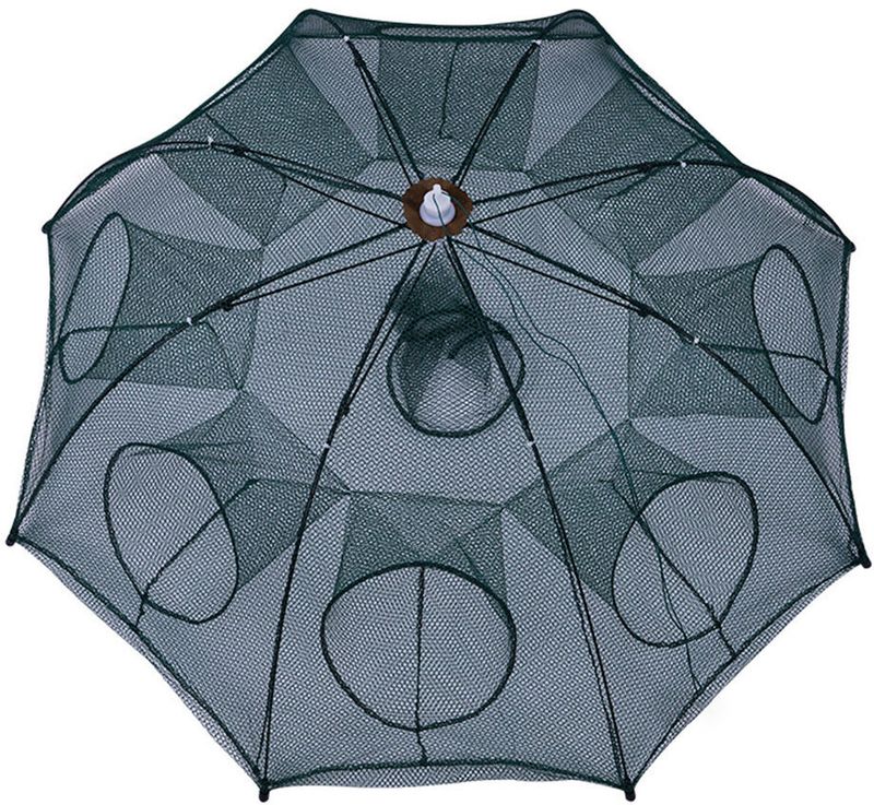 NETKING Umbrella Crab Fishing Net 8 Pocket Fish Trap 6mm Mesh - Image 6