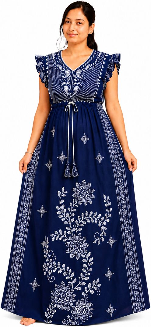 NEELVARO Women Nightdress - Image 2