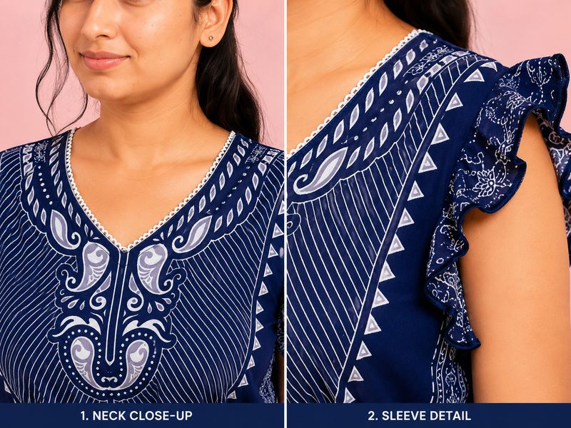 NEELVARO Women Nightdress - Image 5