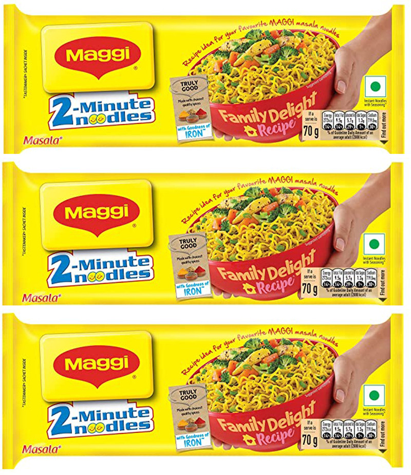 Maggi Masala Instant Noodles 840 G(280G*3) Instant Noodles Vegetarian  (3 x 280 g)