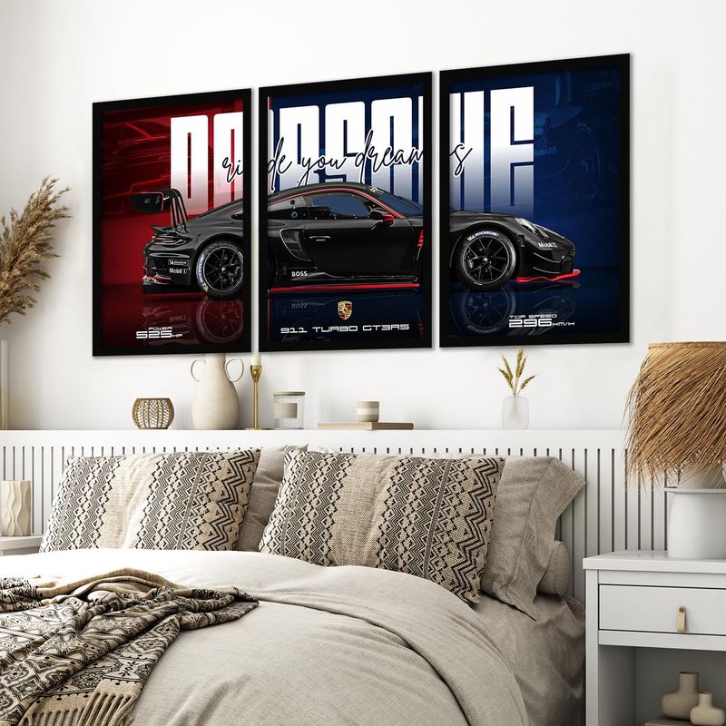 Quebac Wood Wall Photo Frame Black 3-Pack - Image 6