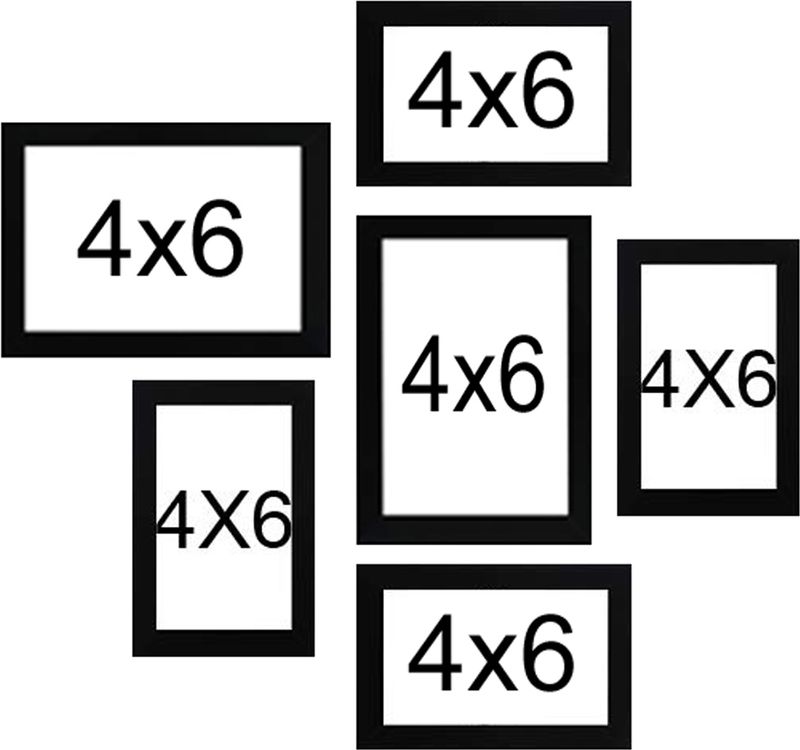 ARKICK 6-Photo Black Wood Wall Frame - Image 3