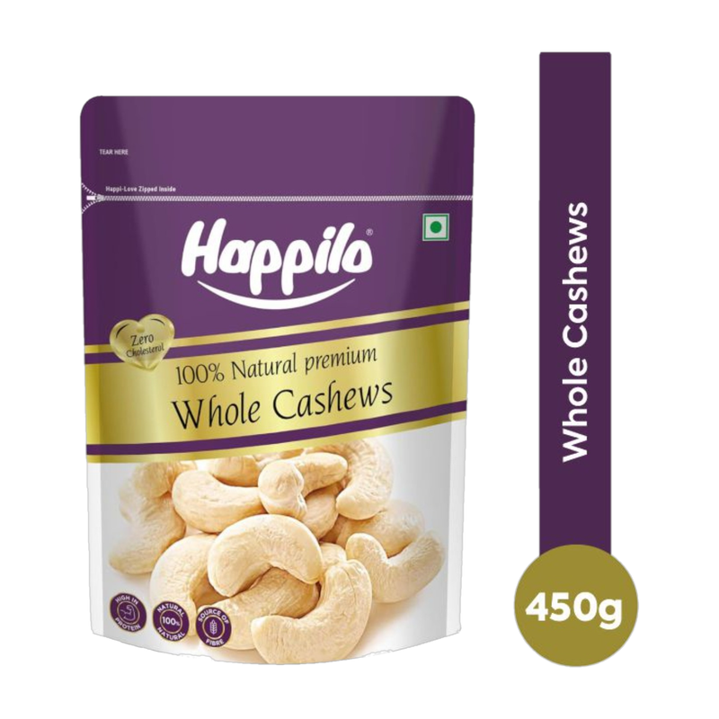 Happilo 100% Natural Premium Whole Cashews (Kaju badam)
