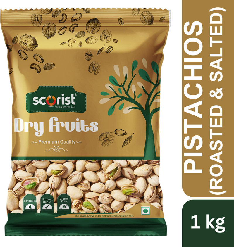 Scorist Popular California Pistachios (Roasted & Salted) 1kg Pistachios 1 x 1000 g