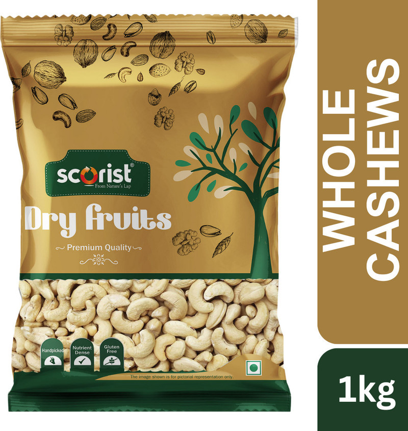 Scorist Popular Whole Cashews (1 x 1 kg)