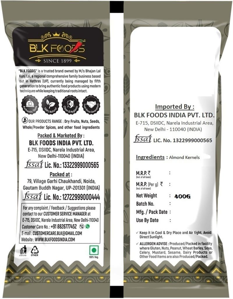 BLK FOODS Daily Californian Almonds - Image 5