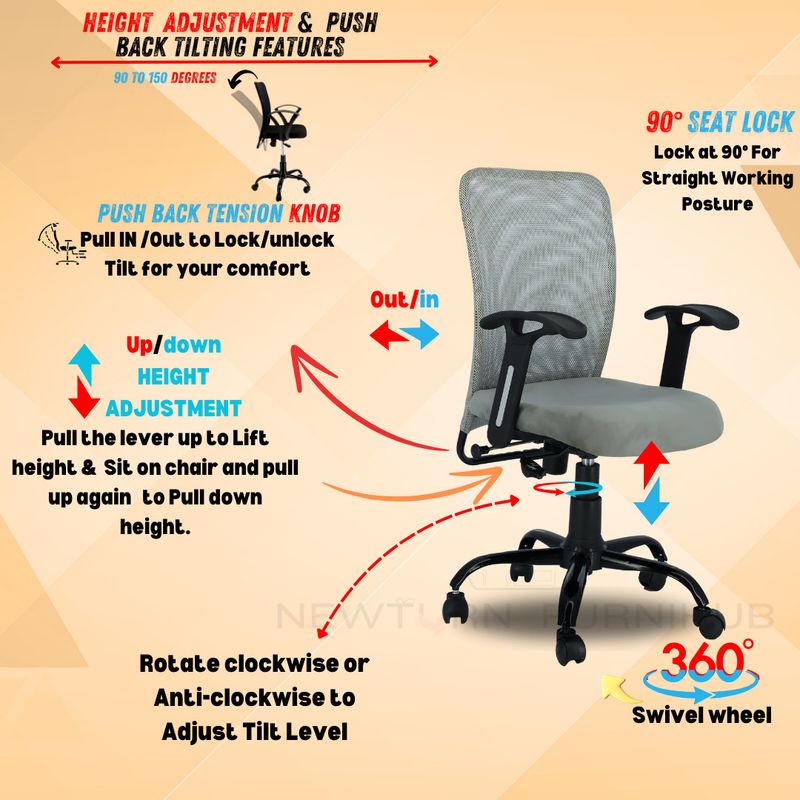 Newturn নিà¦à¦à¦¾à¦°à§à¦¨ Sigma S1 Ergonomic Mesh Executive office metal stand with 2 Year warranty সিনà§à¦¥à§à¦à¦¿à¦ ফাà¦à¦¬à¦¾à¦° à¦
ফিস à¦
à§à¦¯à¦¾à¦¡à¦à¦¾à¦¸à§à¦à§à¦¬à¦² à¦à¦°à§à¦® à¦à§à§à¦¾à¦° (à¦à§à¦°à§, à¦à§à¦°à§, à¦à¦° সà§à¦) - Image 4