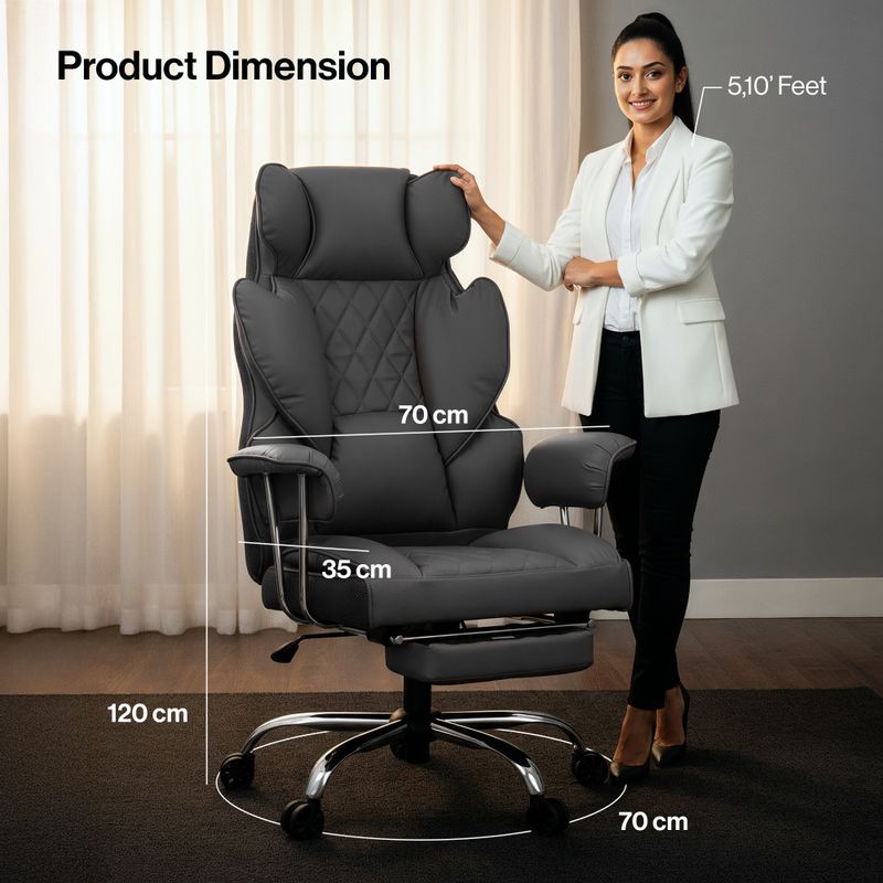 Drogo Ergonomic High Back Office Chair - Image 4
