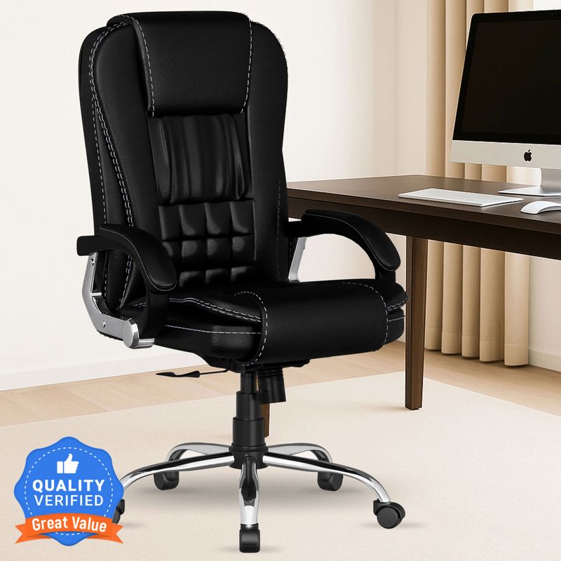 SEATFIT A47 Ergonomic Leatherette Office Chair - Image 2