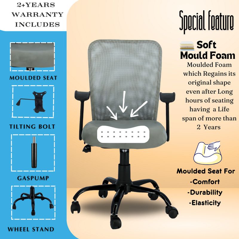 Newturn নিà¦à¦à¦¾à¦°à§à¦¨ Sigma S1 Ergonomic Mesh Executive office metal stand with 2 Year warranty সিনà§à¦¥à§à¦à¦¿à¦ ফাà¦à¦¬à¦¾à¦° à¦
ফিস à¦
à§à¦¯à¦¾à¦¡à¦à¦¾à¦¸à§à¦à§à¦¬à¦² à¦à¦°à§à¦® à¦à§à§à¦¾à¦° (à¦à§à¦°à§, à¦à§à¦°à§, à¦à¦° সà§à¦) - Image 6