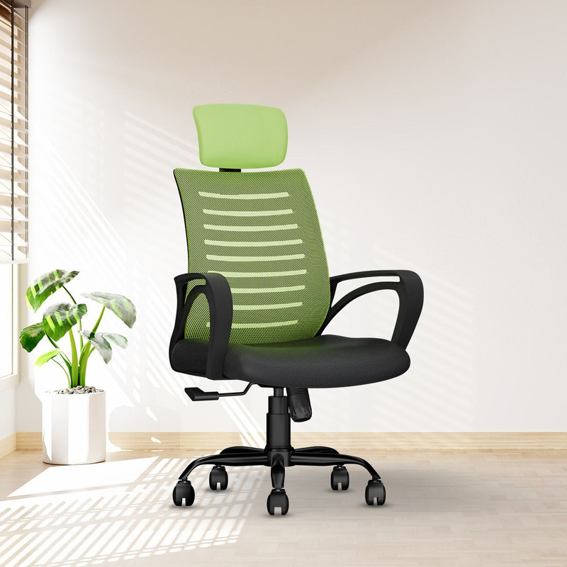 CELLBELL Desire C104 High Back Fabric, Mesh Office Executive Chair (Green, DIY(Do-It-Yourself))