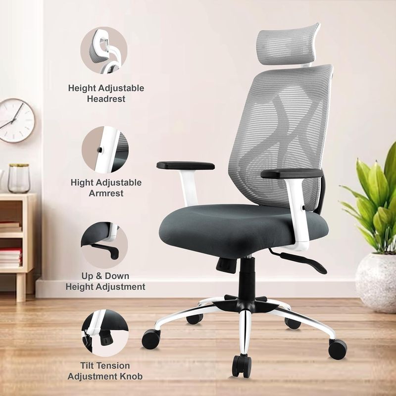 Astride Ergofit High Back Mesh Office Chair - Image 4