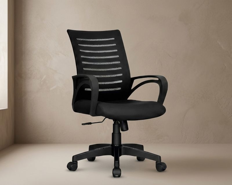 Royalsafeco LBC Mesh Office Arm Chair Black - Image 2