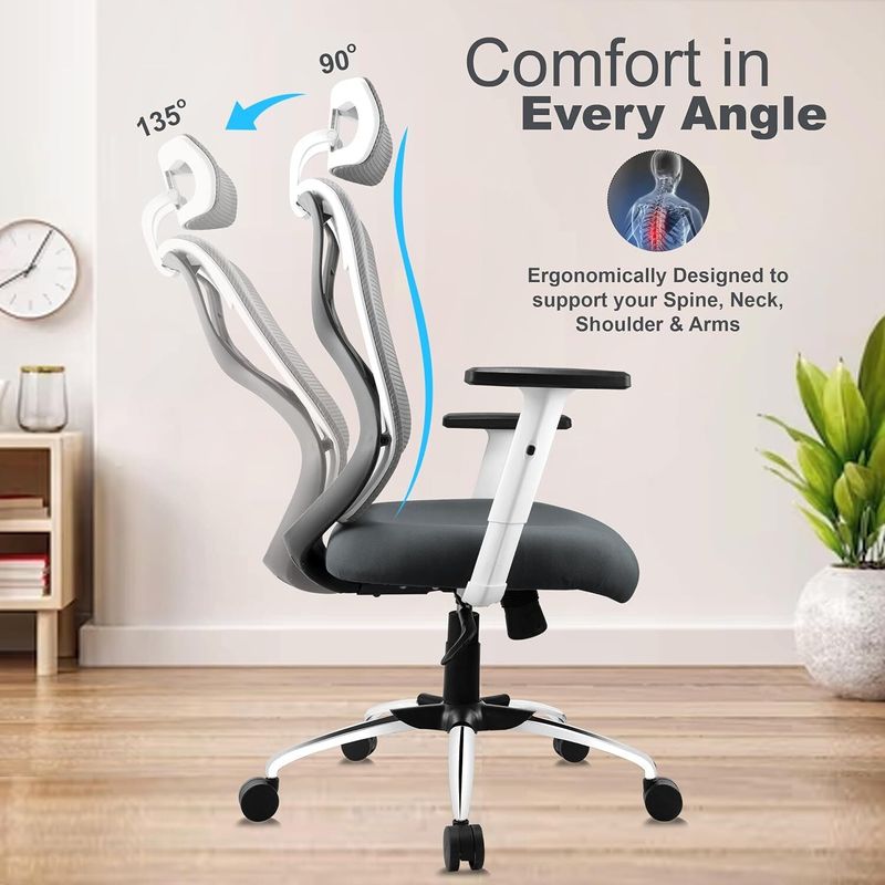 Astride Ergofit High Back Mesh Office Chair - Image 6