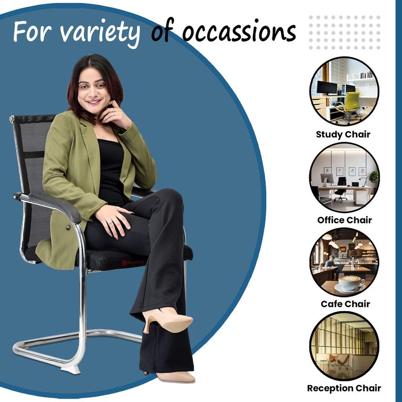 GOYALSON Fabric Office Visitor Chair - Image 5