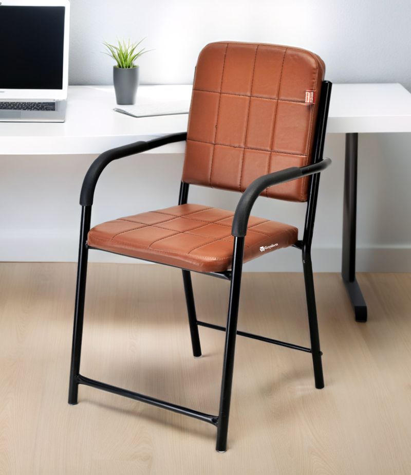 NEW GOYAL FURNITURE Black Iron Armrest Chair - Image 2