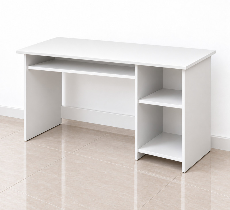 Flipkart Perfect Homes Engineered Wood Multipurpose Table Free Standing, Finish Color - White 2, DIY(Do-It-Yourself)