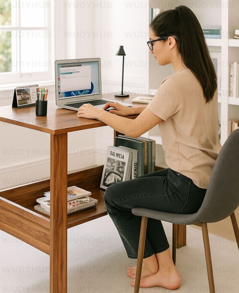 WUDYHOME Engineered Wood Multipurpose Table - Image 3