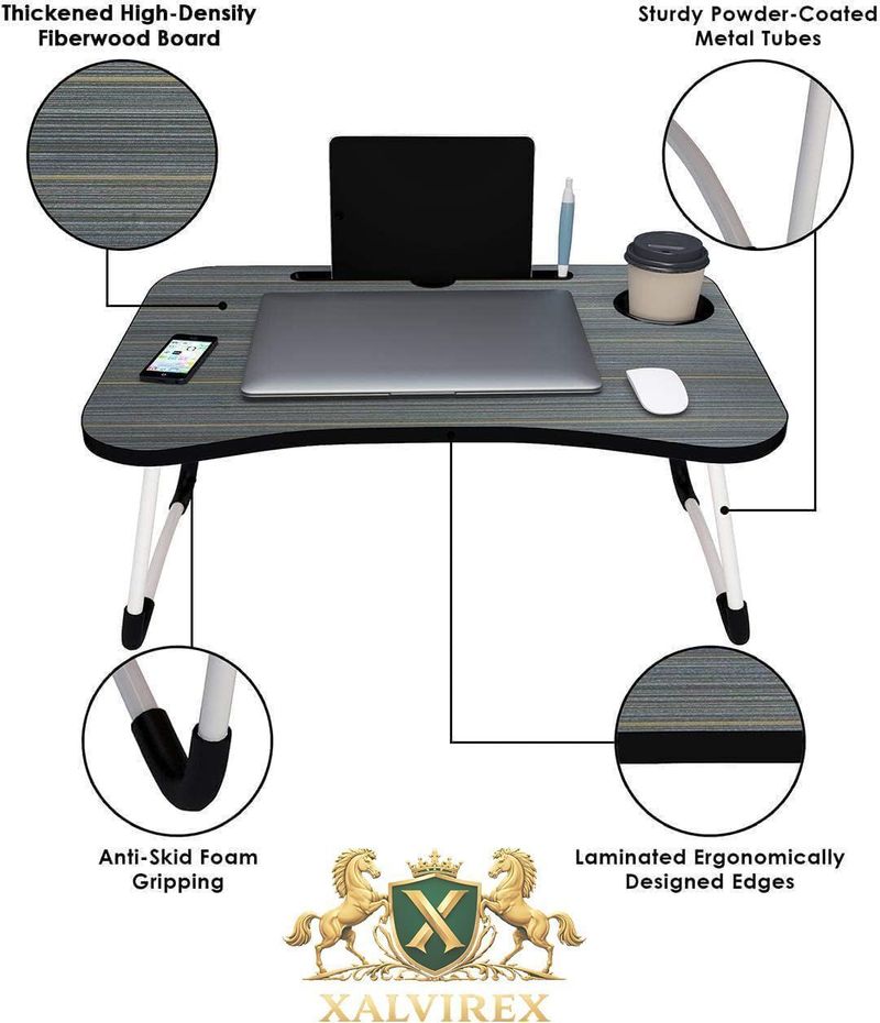 FurniGully Black Line1 Plastic Study Table - Image 3