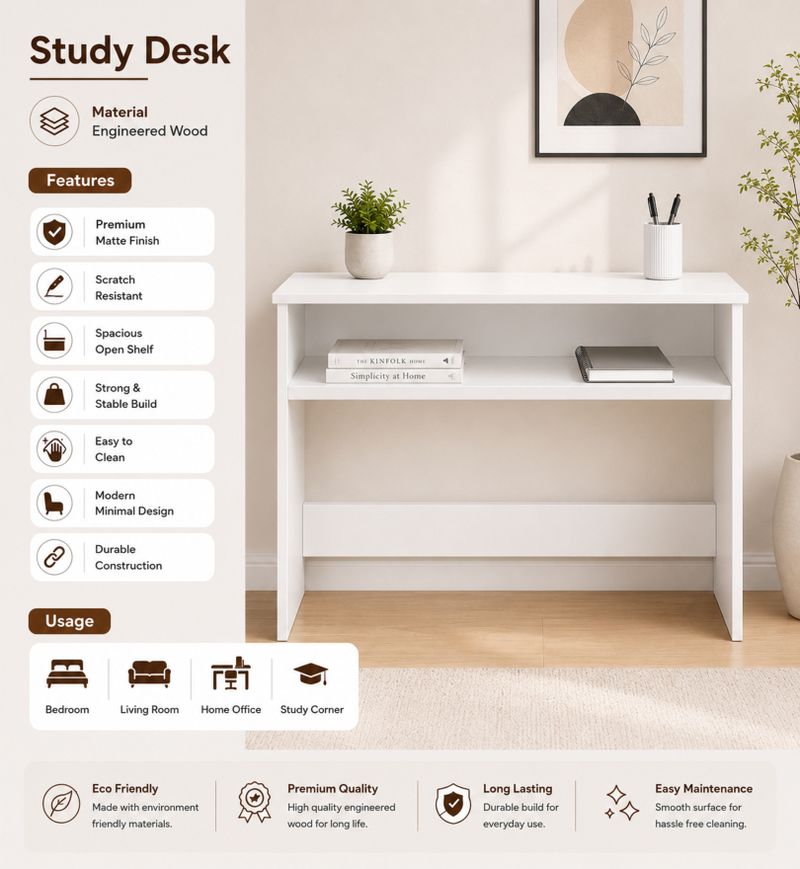 About Spaces Modern Computer Desk with Storage - Image 6