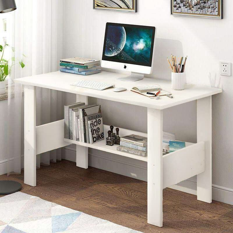 lukzer laptop study table office home workstation modern computer desk engineered wood
