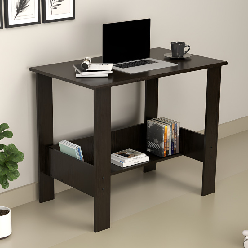 neuspace Ace Engineered Wood Study Table (Free Standing, Finish Color - Wenge, DIY(Do-It-Yourself))