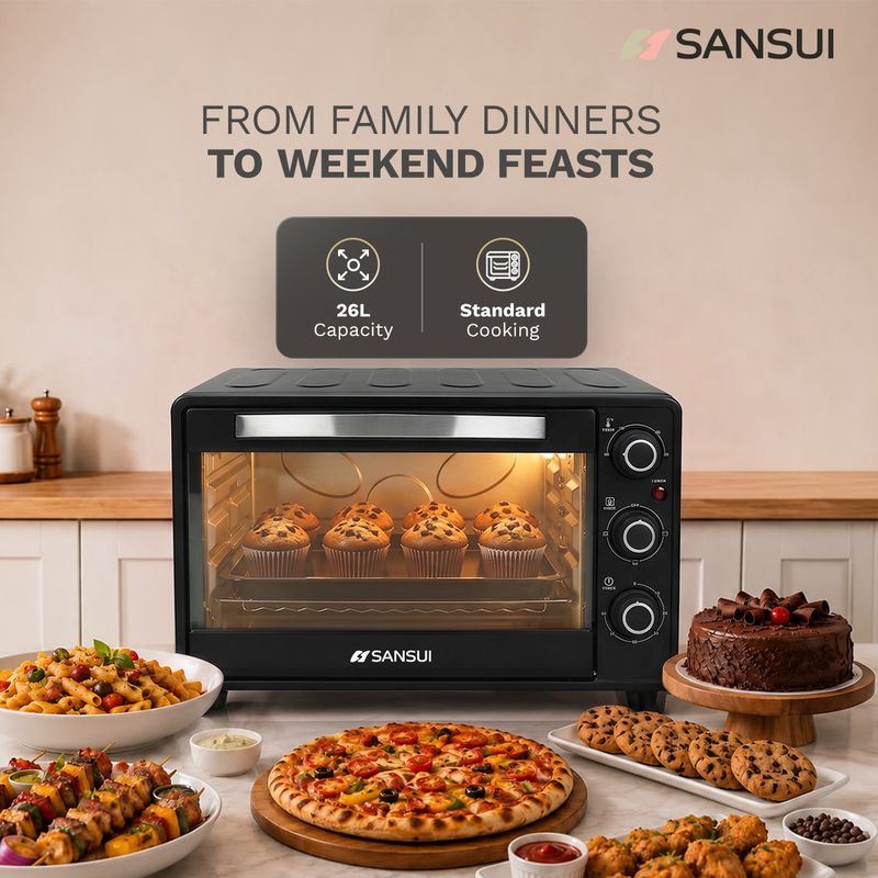 Sansui 26L OTG SNOT26NNTAB Black - Image 3